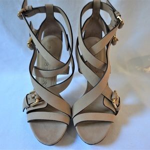 Burberry Light Brown Sandals Size 8 New